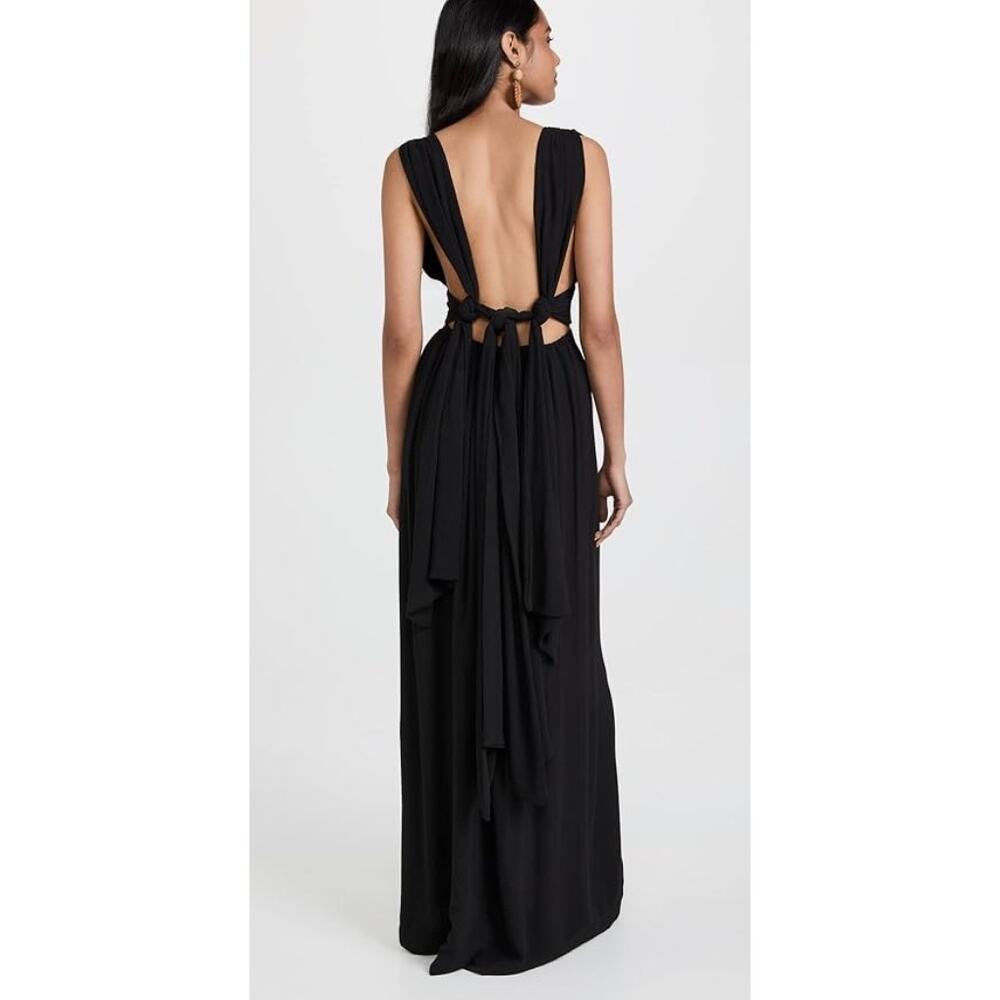 Just Bee Queen Sara Cutout Bamboo Cotton Maxi Dress Gauze S - Picture 12 of 15